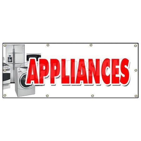 SIGNMISSION APPLIANCES BANNER SIGN sale refrigerator washer dryer discount brand B-96 Appliances